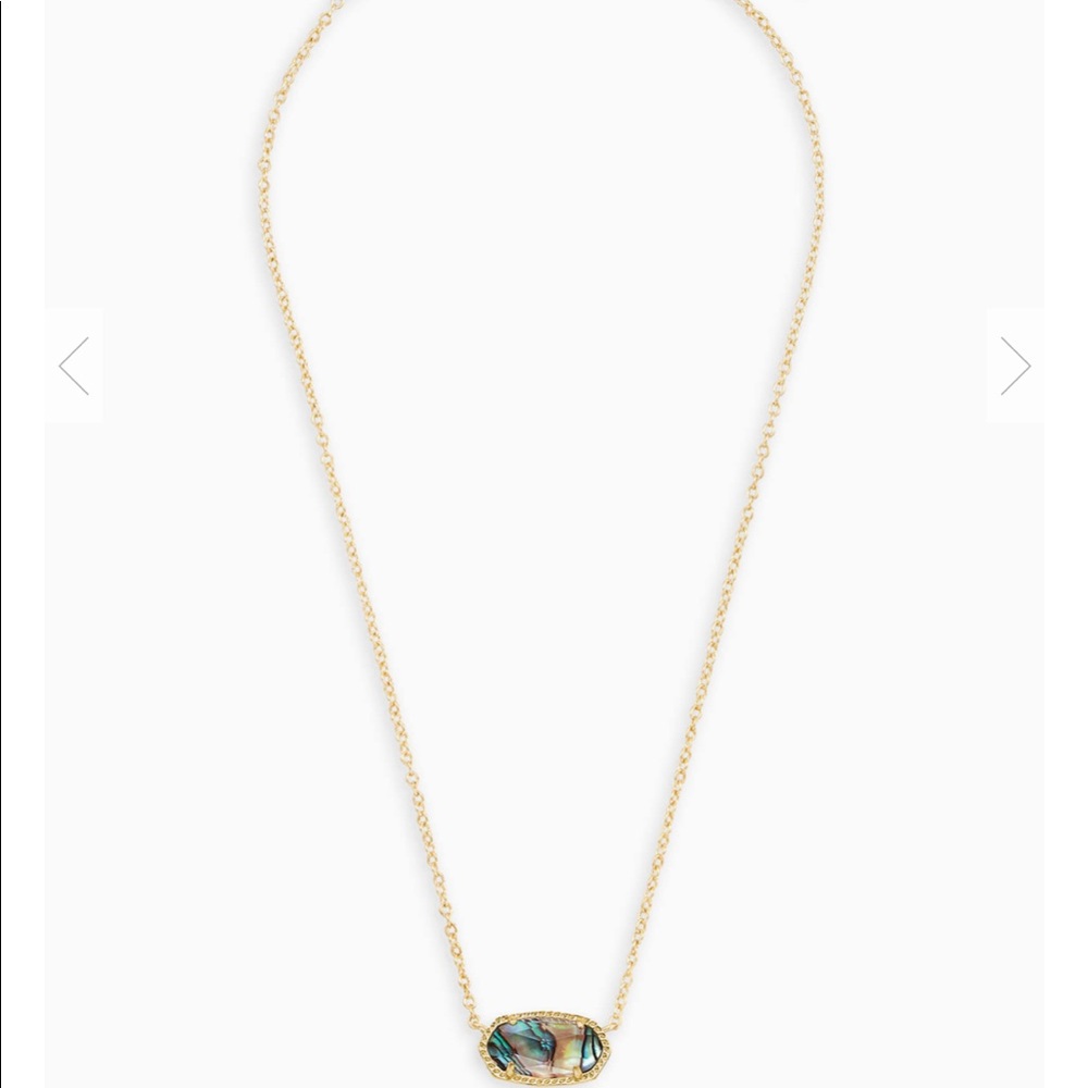 Kendra Scott Elisa Gold Pendant Necklace - Abalone